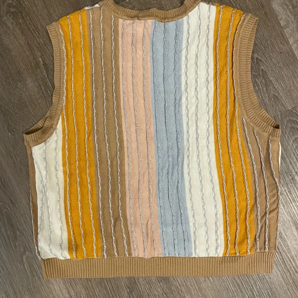 Anthropologie House of Harlow 1960 Striped Sleeveless Knit Sleeveless Top - Picture 5 of 5